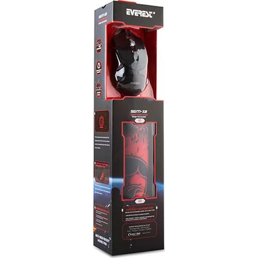 Everest SGM-X7 Usb Siyah Makrolu 7200dpi Oyuncu Mouse + Gaming Mouse Pad Hediyeli