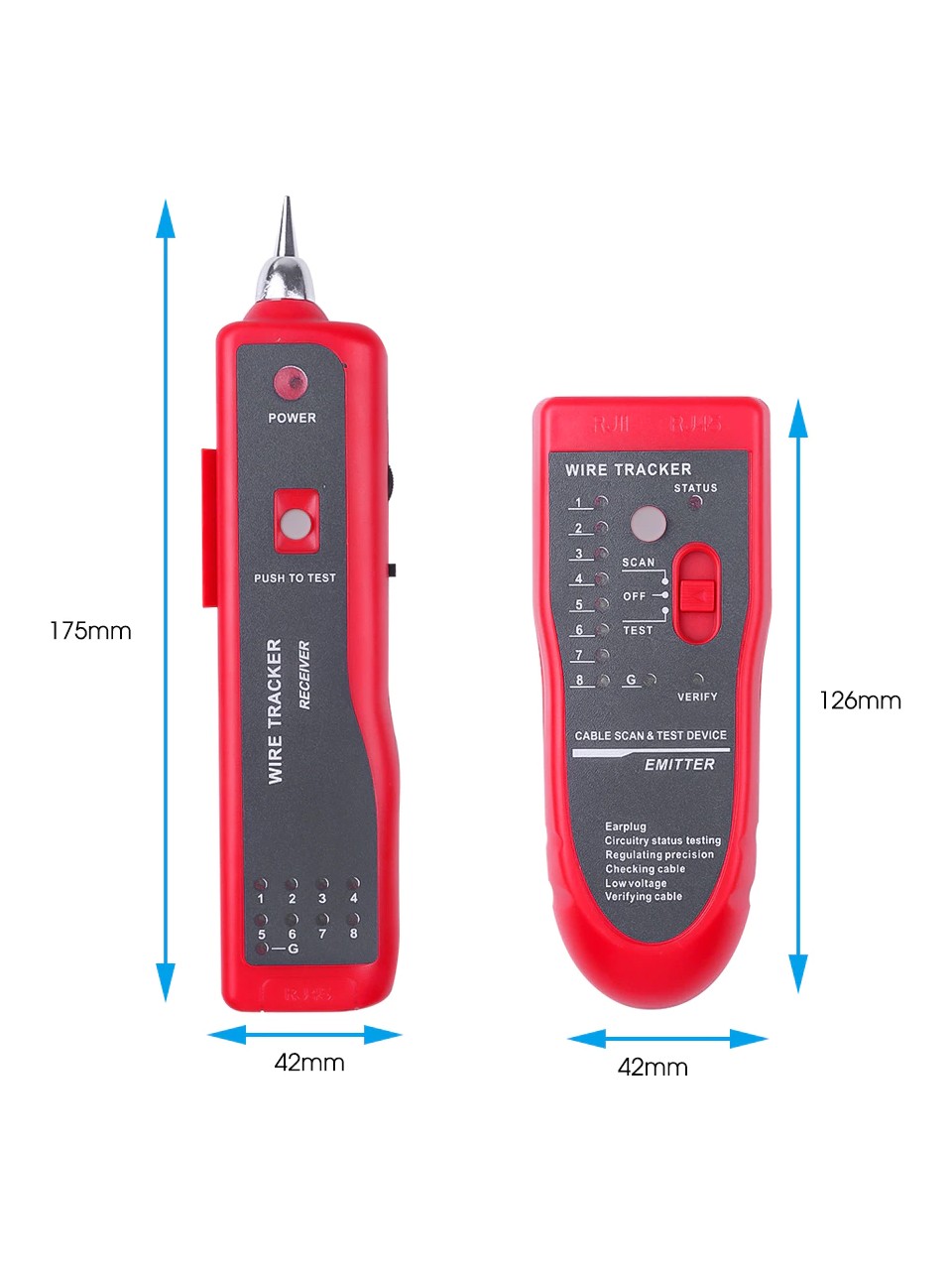 Bili Bili Kablo Bulucu Test Cihazı Ethernet Ağ Kablosu Test Kiti RJ11 RJ45 Cat5/6 Lan Kablo İzleyici