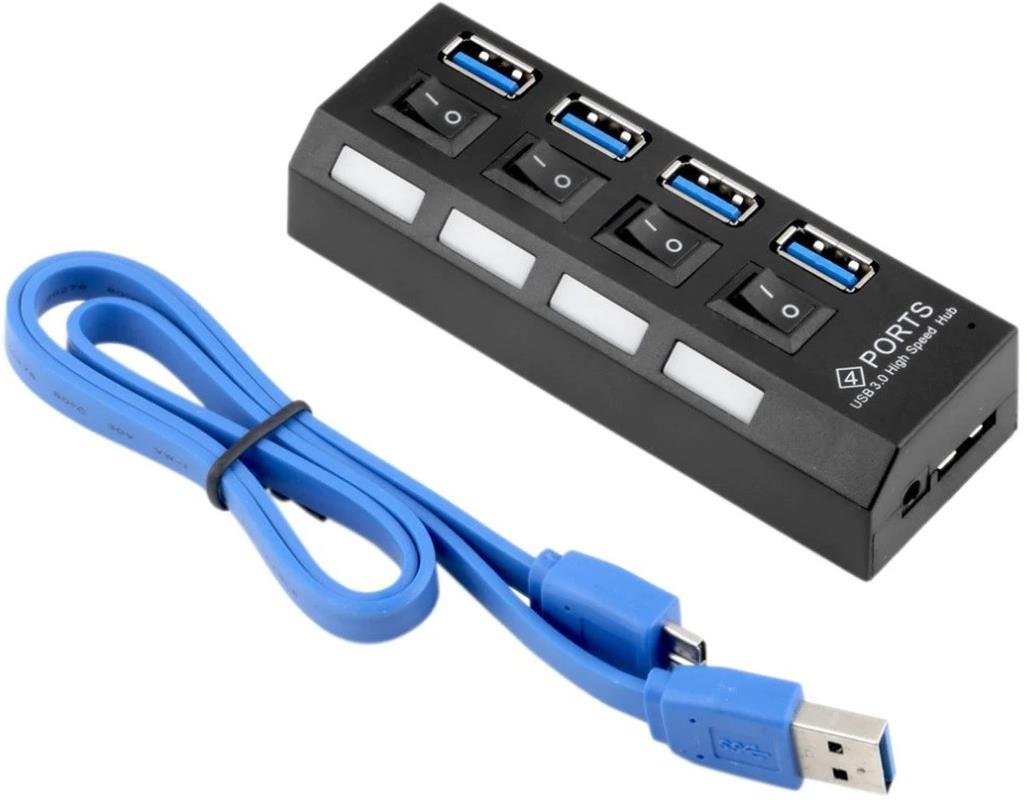 4 Port USB 3.0 2.0 Hub Çoğaltıcı Çoklayıcı Switch Splitter Çoklama Çoklu Cihaz Bağlama