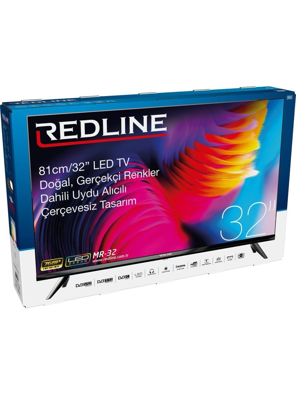 Redline MR-32 32inç 81 Ekran Dahili Uydu Alıcılı HD LED TV(Çerçevesiz)