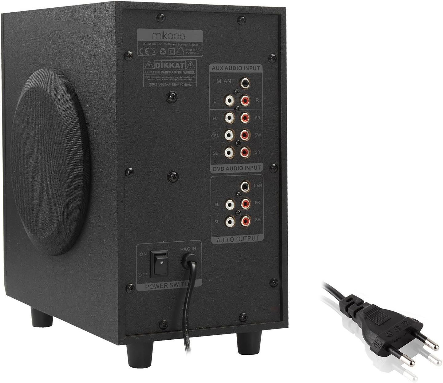 Mikado MD-505 5+1 Usb+SD+FM Destekli Bluetooth Hoparlör