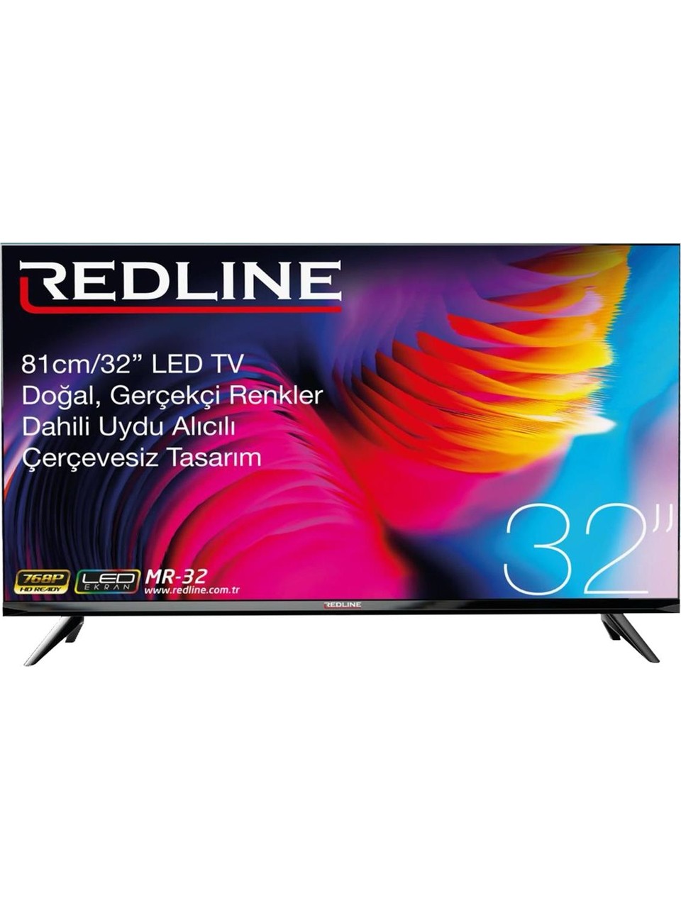 Redline MR-32 32inç 81 Ekran Dahili Uydu Alıcılı HD LED TV(Çerçevesiz)