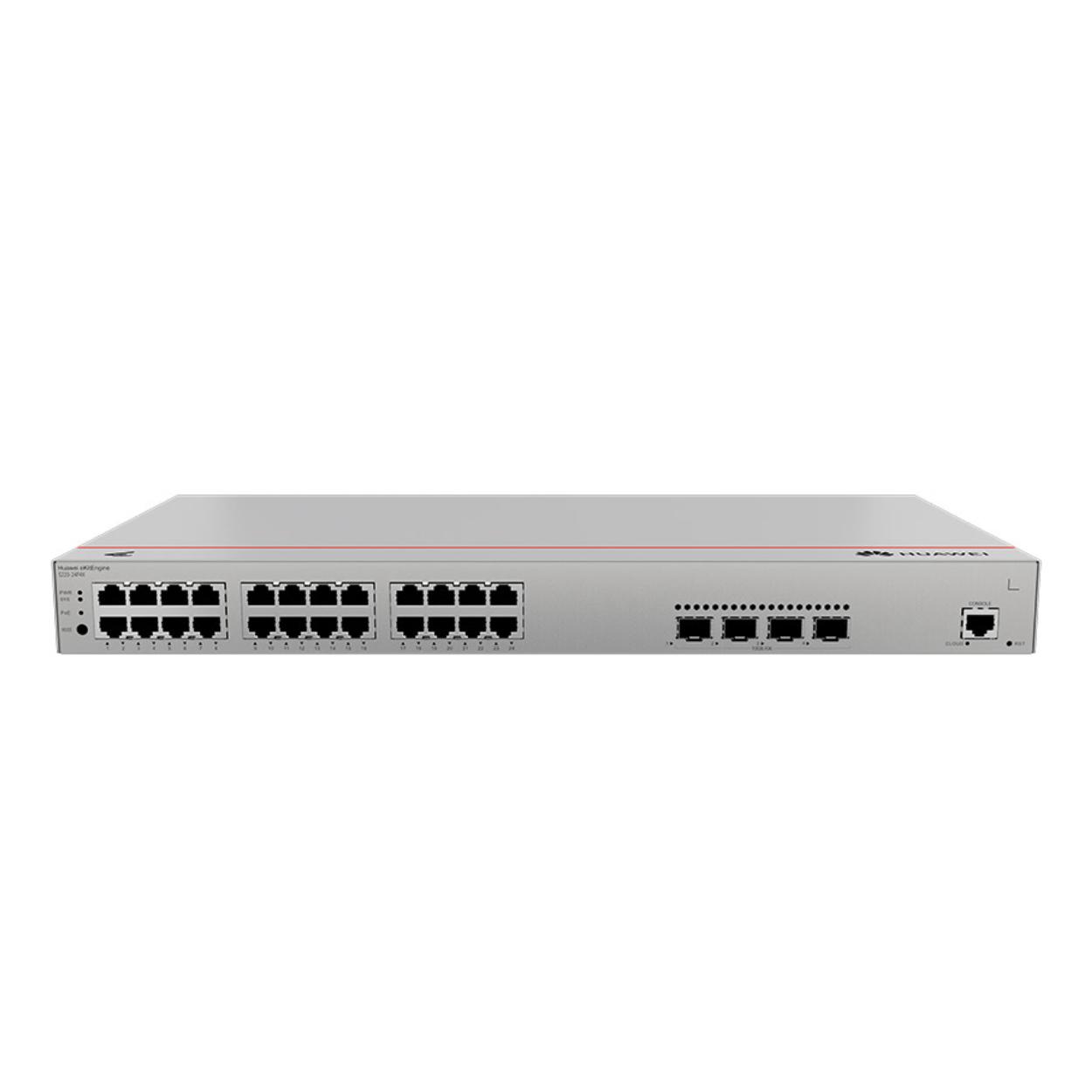 HUAWEI eKitEngine S220-24P4X 24GE PoE+ Port (400W), 4x10G SFP+ Yönetilebil