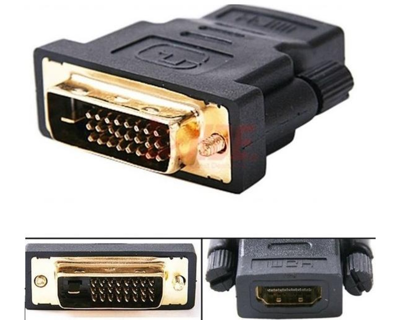 HDMI Dişi DVI (24+1) Erkek Çevirici Dönüştürücü Adaptör