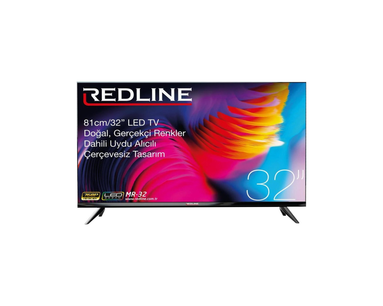 Redline MR-32 32inç 81 Ekran Dahili Uydu Alıcılı HD LED TV(Çerçevesiz)