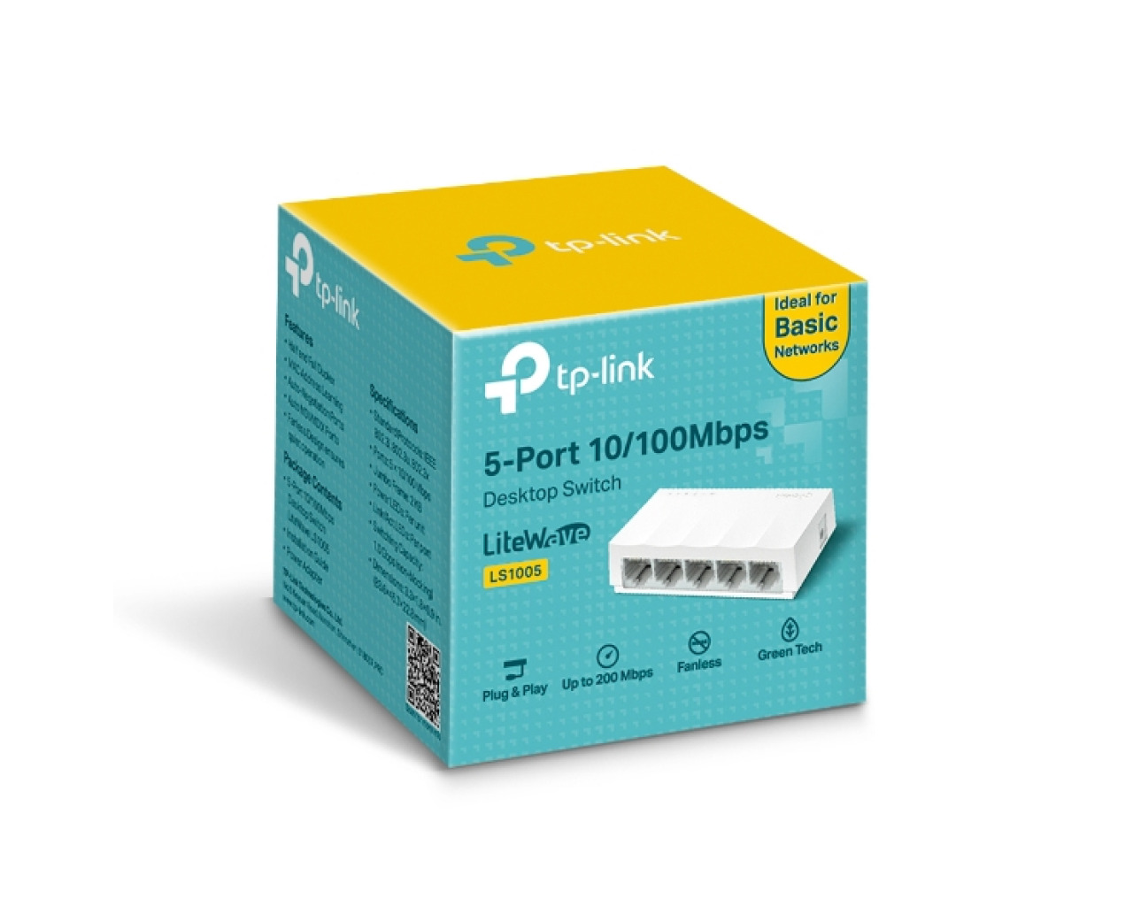 TP-LINK LS1005 5-Port 10/100Mbps Masaüstü Switch Fiyatları