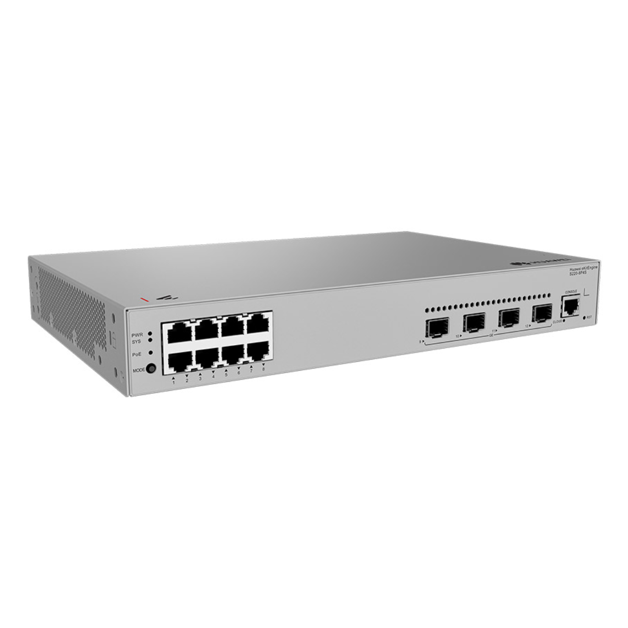 HUAWEI eKitEngine S220-8P4S 8GE PoE+ Port (125W), 4xSFP L2 Yönetilebilir Switch