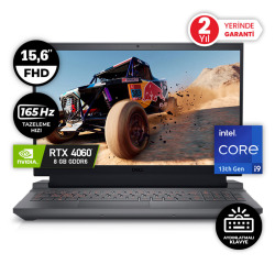 DELL G15 5530 15.6inç FHD i9-13900HX 32GB Ram 1TB Ssd HDD RTX 4060 8GB Ekran Kartı Ubuntu İşletim Sistemli