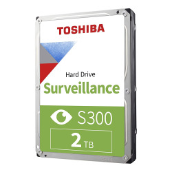 TOSHIBA S300 2 TB 5400RPM 128MB 7/24 DVR, NVR için Güvenlik HDD