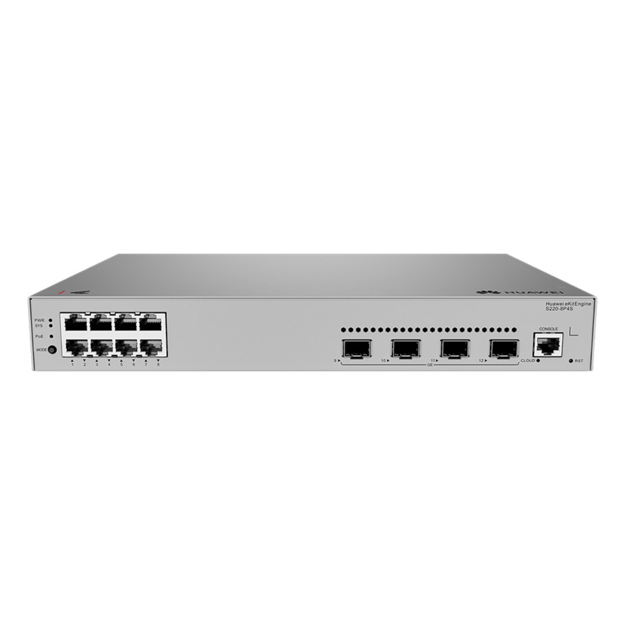 HUAWEI eKitEngine S220-8P4S 8GE PoE+ Port (125W), 4xSFP L2 Yönetilebilir Switch